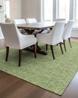 LOOMLAN Rugs Alina Green Washable Indoor-Outdoor Rug