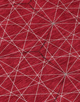 LOOMLAN Rugs Alina Red Washable Indoor-Outdoor Rug