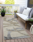 LOOMLAN Rugs Aloura Beige Washable Indoor-Outdoor Rug