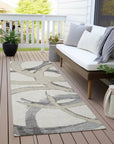 LOOMLAN Rugs Aloura Ivory Washable Indoor-Outdoor Rug