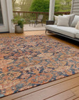 LOOMLAN Rugs Ambray Orange Washable Indoor-Outdoor Rug