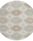 LOOMLAN Rugs Antheya Ivory Washable Indoor-Outdoor Rug