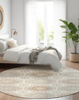 LOOMLAN Rugs Antheya Ivory Washable Indoor-Outdoor Rug