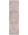 LOOMLAN Rugs Arienne Pink Washable Indoor-Outdoor Rug