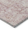 LOOMLAN Rugs Arienne Pink Washable Indoor-Outdoor Rug
