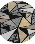 LOOMLAN Rugs Aristea Black Washable Indoor-Outdoor Rug