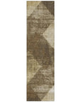 LOOMLAN Rugs Arvaya Brown Washable Indoor-Outdoor Rug