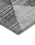 LOOMLAN Rugs Arvaya Gray Washable Indoor-Outdoor Rug