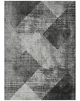 LOOMLAN Rugs Arvaya Gray Washable Indoor-Outdoor Rug