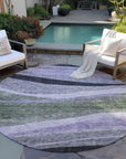 LOOMLAN Rugs Athena Green Washable Indoor-Outdoor Rug
