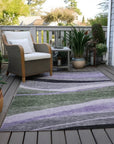 LOOMLAN Rugs Athena Green Washable Indoor-Outdoor Rug