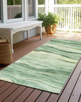 LOOMLAN Rugs Aurienne Green Washable Indoor-Outdoor Rug