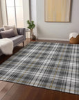LOOMLAN Rugs Aurora Charcoal Washable Indoor-Outdoor Rug