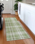 LOOMLAN Rugs Aurora Green Washable Indoor-Outdoor Rug