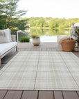 LOOMLAN Rugs Aurora Ivory Washable Indoor-Outdoor Rug