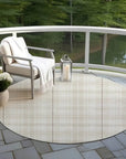 LOOMLAN Rugs Aurora Ivory Washable Indoor-Outdoor Rug
