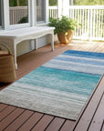 Avanora Blue Washable Indoor - Outdoor Rug - LOOMLAN - LOOMLAN Rugs - Outdoor Rugs