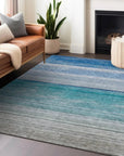 Avanora Blue Washable Indoor - Outdoor Rug - LOOMLAN - LOOMLAN Rugs - Outdoor Rugs