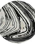 LOOMLAN Rugs Avelia Black Washable Indoor-Outdoor Rug