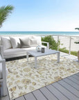 LOOMLAN Rugs Aveline Ivory Washable Indoor-Outdoor Rug