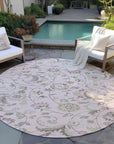 LOOMLAN Rugs Aveline Pink Washable Indoor-Outdoor Rug
