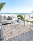 LOOMLAN Rugs Aveline Pink Washable Indoor-Outdoor Rug