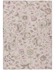 LOOMLAN Rugs Aveline Pink Washable Indoor-Outdoor Rug