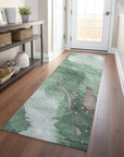 LOOMLAN Rugs Avelora Green Washable Indoor-Outdoor Rug