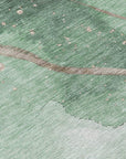 LOOMLAN Rugs Avelora Green Washable Indoor-Outdoor Rug