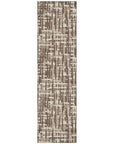 LOOMLAN Rugs Ayani Brown Washable Indoor-Outdoor Rug