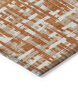 LOOMLAN Rugs Ayani Orange Washable Indoor-Outdoor Rug