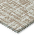 LOOMLAN Rugs Ayani Tan Washable Indoor-Outdoor Rug