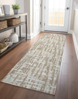 LOOMLAN Rugs Ayani Tan Washable Indoor-Outdoor Rug