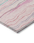 LOOMLAN Rugs Ayra Pink Washable Indoor-Outdoor Rug