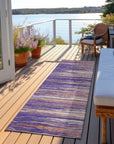 LOOMLAN Rugs Ayra Purple Washable Indoor-Outdoor Rug