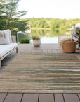 LOOMLAN Rugs Ayra Taupe Washable Indoor-Outdoor Rug