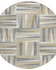 LOOMLAN Rugs Azura Brown Washable Indoor-Outdoor Rug