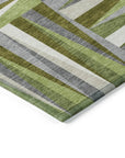 LOOMLAN Rugs Azura Green Washable Indoor-Outdoor Rug