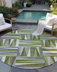 LOOMLAN Rugs Azura Green Washable Indoor-Outdoor Rug