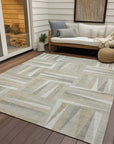 LOOMLAN Rugs Azura Ivory Washable Indoor-Outdoor Rug