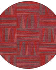 LOOMLAN Rugs Azura Red Washable Indoor-Outdoor Rug