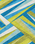 LOOMLAN Rugs Azura Teal Washable Indoor-Outdoor Rug