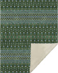 Lazy Rivers Olive Washable Indoor-Outdoor Rug