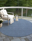 LOOMLAN Rugs Ballara Blue Washable Indoor-Outdoor Rug