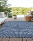 LOOMLAN Rugs Ballara Blue Washable Indoor-Outdoor Rug
