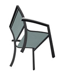 Bazza Dining Height Stacking Cafe Chair MGP Arm Accents - LOOMLAN - Telescope - Outdoor Accent Chairs