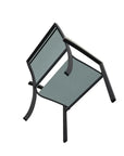 Bazza Dining Height Stacking Cafe Chair MGP Arm Accents - LOOMLAN - Telescope - Outdoor Accent Chairs