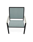 Bazza Dining Height Stacking Cafe Chair MGP Arm Accents - LOOMLAN - Telescope - Outdoor Accent Chairs