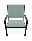 Bazza Dining Height Stacking Cafe Chair MGP Arm Accents - LOOMLAN - Telescope - Outdoor Accent Chairs
