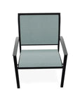 Bazza Dining Height Stacking Cafe Chair MGP Arm Accents - LOOMLAN - Telescope - Outdoor Accent Chairs